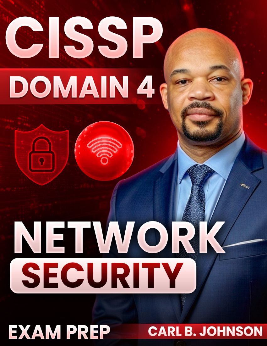 CISSP Domain 4 Communication and Network Security Exam Prep book cover